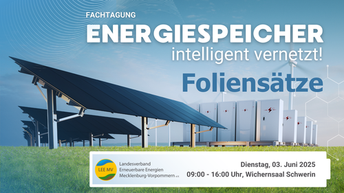 Titelbild zum News-Artikel: Foliensätze für die Fachtagung Energiespeicher