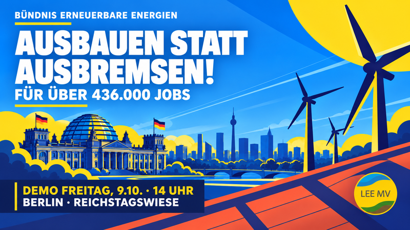 Titelbild Demo AUSBAUEN STATT AUSBREMSEN