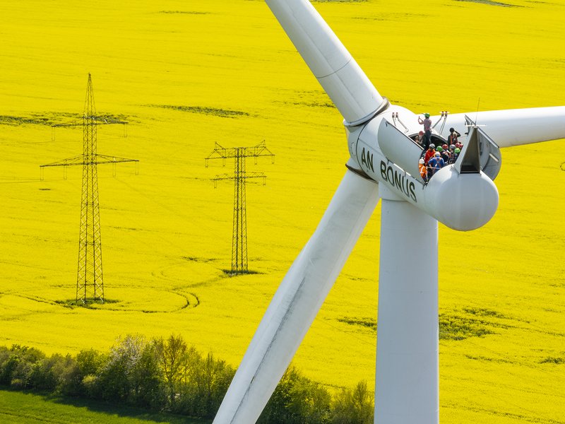 Titelbild zur Veranstaltung Windradbesteigung (2) 13:00-16:00 Uhr