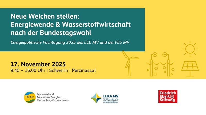 Titelbild zur Veranstaltung Fachtagung: Neue Rahmenbedingungen für die Energiewende